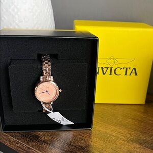 Invicta Women's Peach and Rose Gold Watch